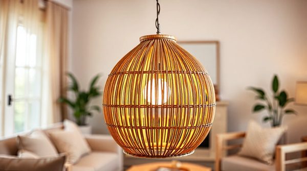 Transformez votre intérieur avec la lampe en rotin tressé